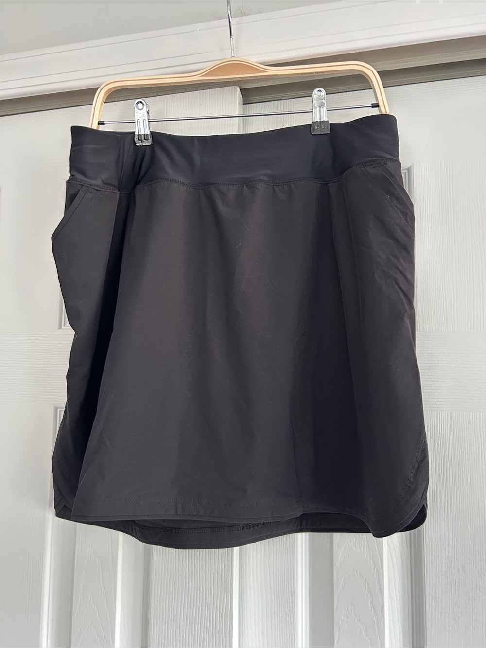 NWT Lands' End Comfort Waist Board Skort, Black Size 16W